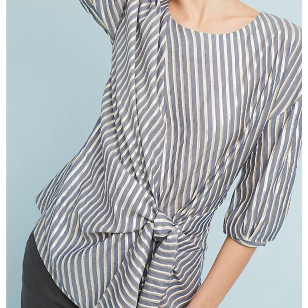 GORGEOUS metallic striped top